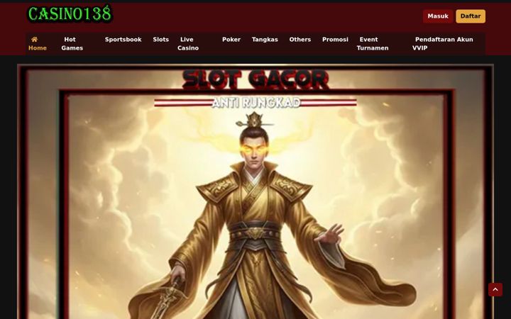 Screenshot of slotcasino138.net