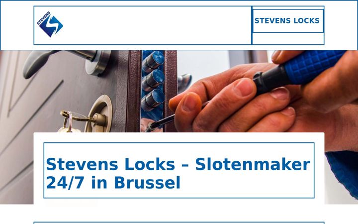 Screenshot of slotenmakers-brussel.be