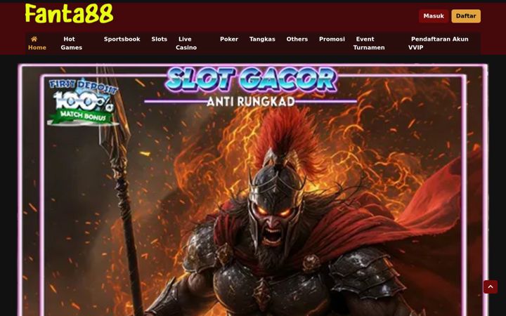 Screenshot of slotfanta88.com