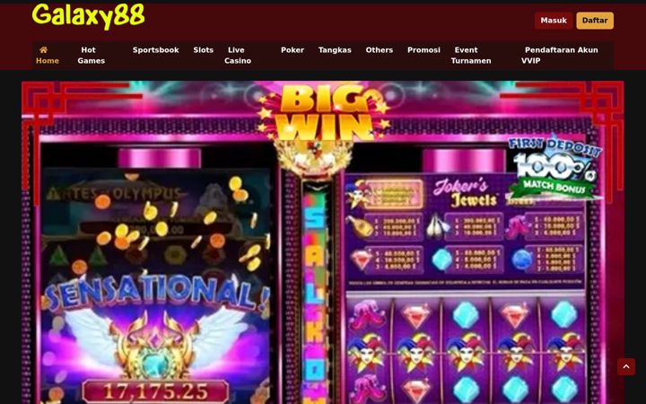 Screenshot di slotgalaxy88.com