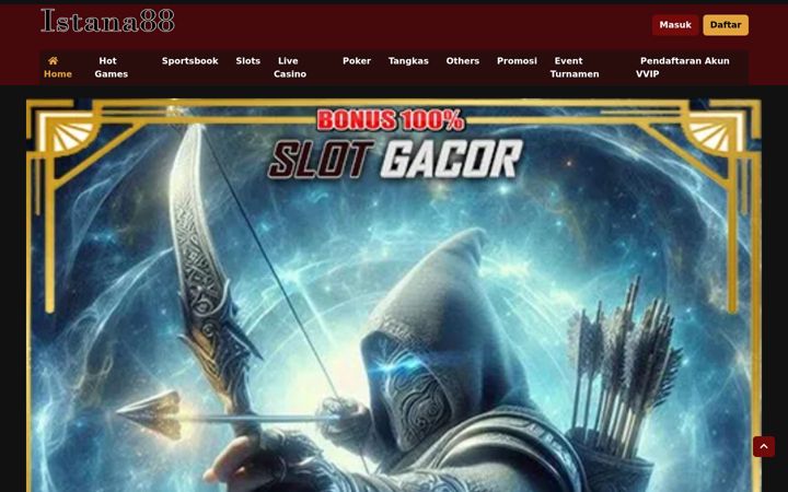 Screenshot of slotistana88.com