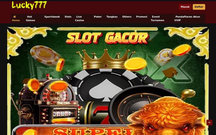 Screenshot of slotlucky777.net