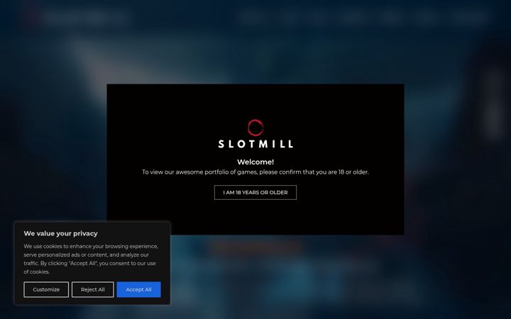 Screenshot of slotmill.com
