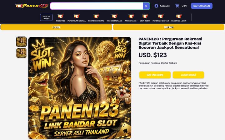 Screenshot of slotpanen123.net