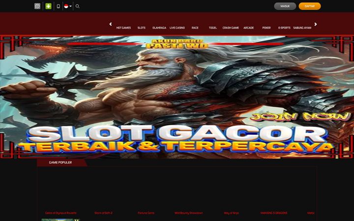 Screenshot of slotratu77.com