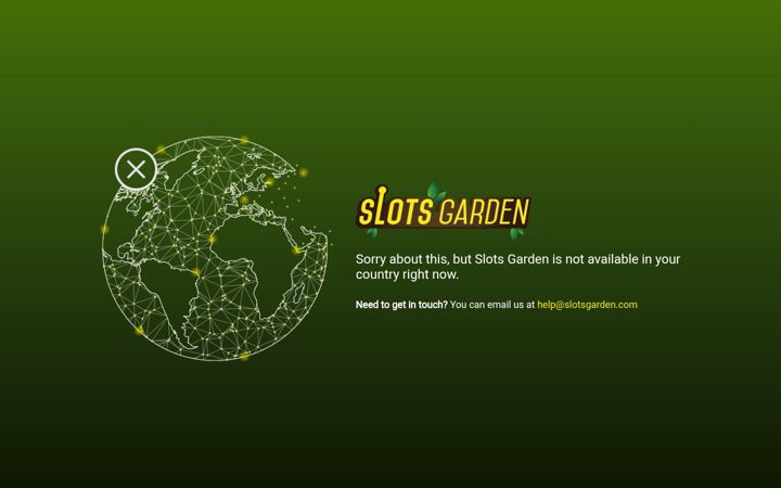 Captură de ecran a slotsgarden.com