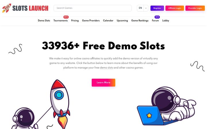 Snimka zaslona za slotslaunch.com