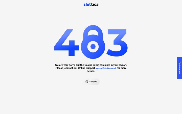 Screenshot of slottica.com