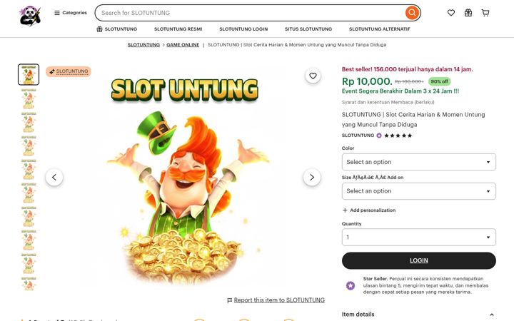 Screenshot of slotuntung.org