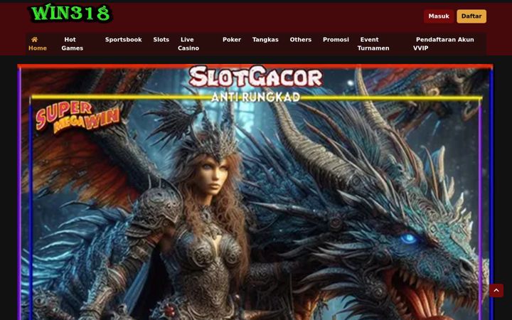 Screenshot of slotwin318.com