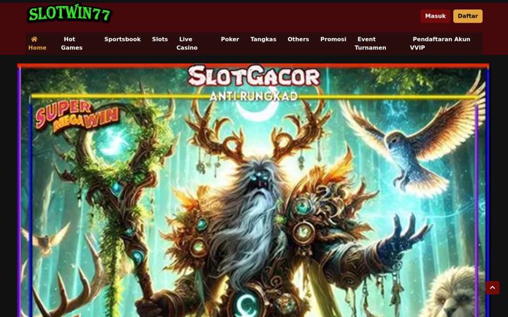 Screenshot of slotwin77.org