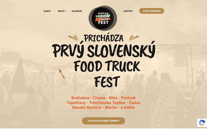 Screenshot von slovakfoodtruckfest.sk