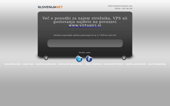 Screenshot of slovenijanet.com