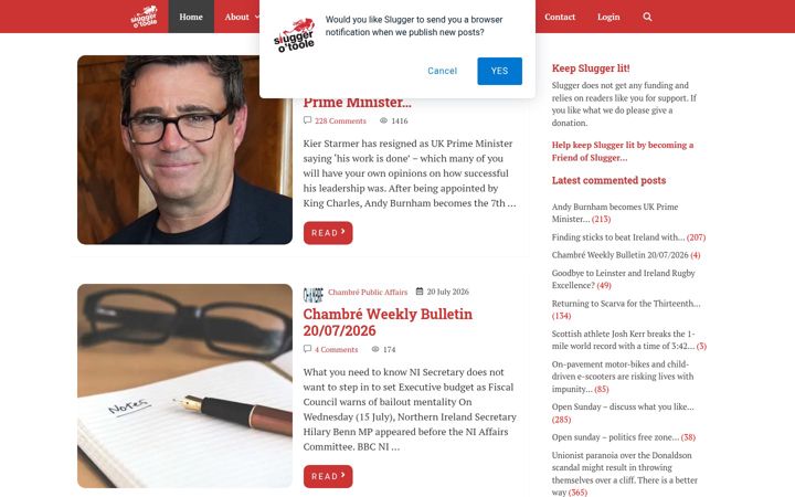 Screenshot of sluggerotoole.com