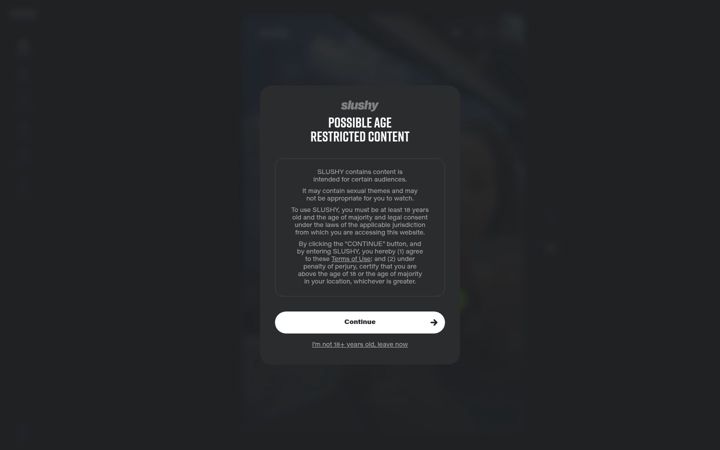 Screenshot of slushy.com
