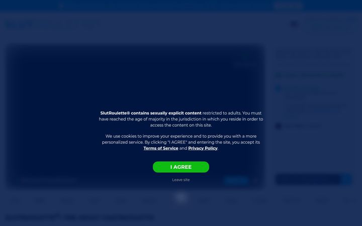 Screenshot of slutroulette.com