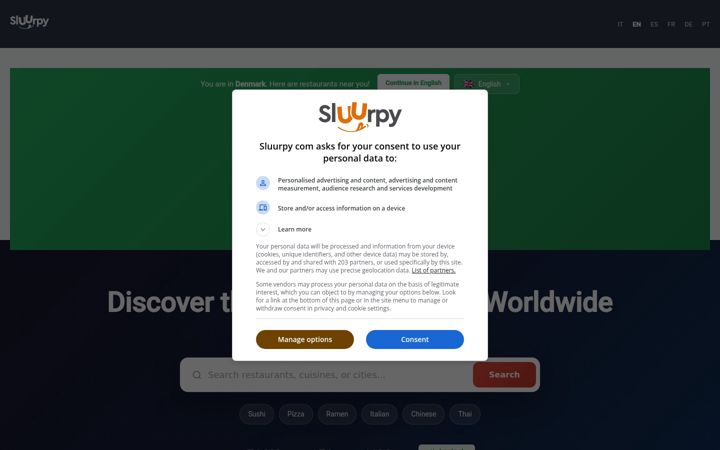 Ekraanipilt saidist sluurpy.com
