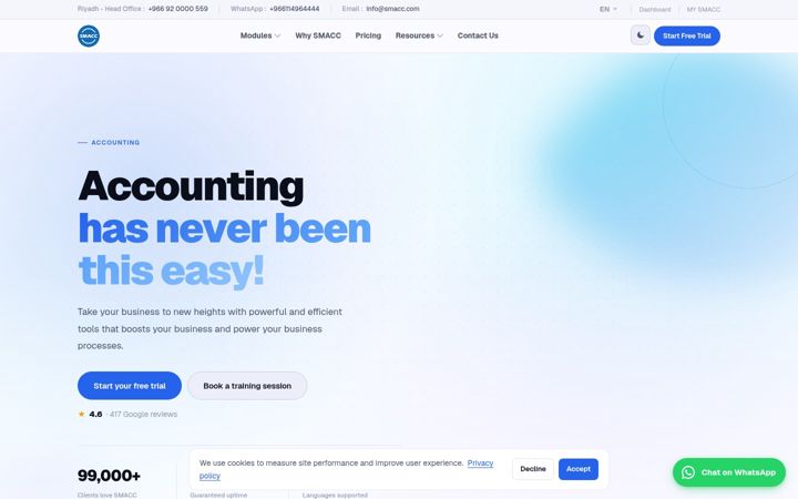 Screenshot of smacc.com
