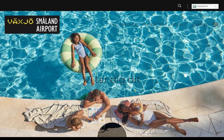 Screenshot von smalandairport.se