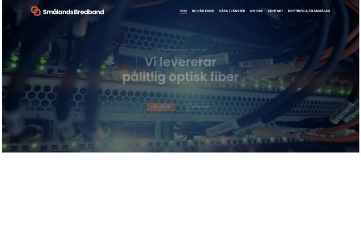 Zrzut ekranu smalandsbredband.se