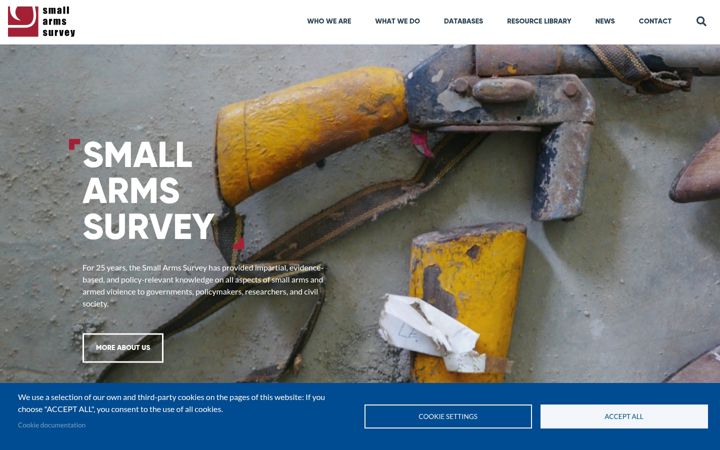 Screenshot of smallarmssurvey.org