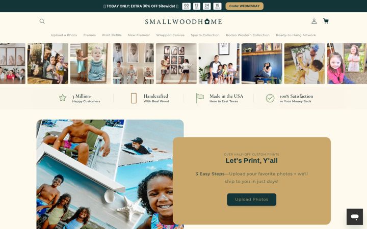 Screenshot von smallwoodhome.com