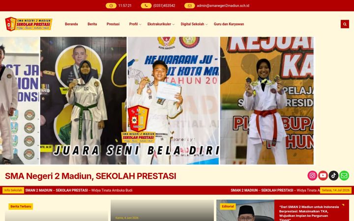 Screenshot von smanegeri2madiun.sch.id