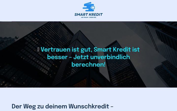 Capture d'écran de smart-kredit.org