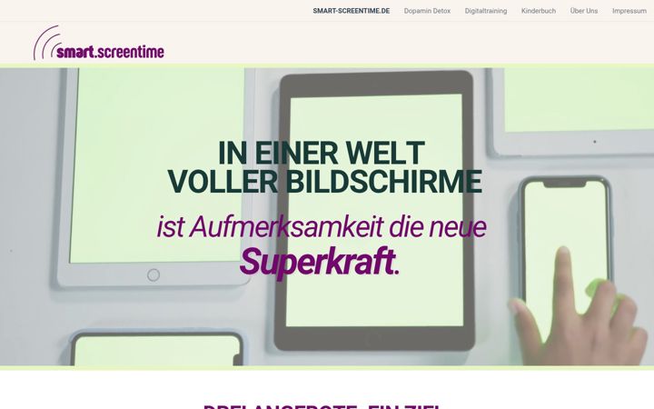 Screenshot of smart-screentime.de