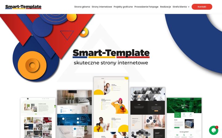 Snímek obrazovky smart-template.pl