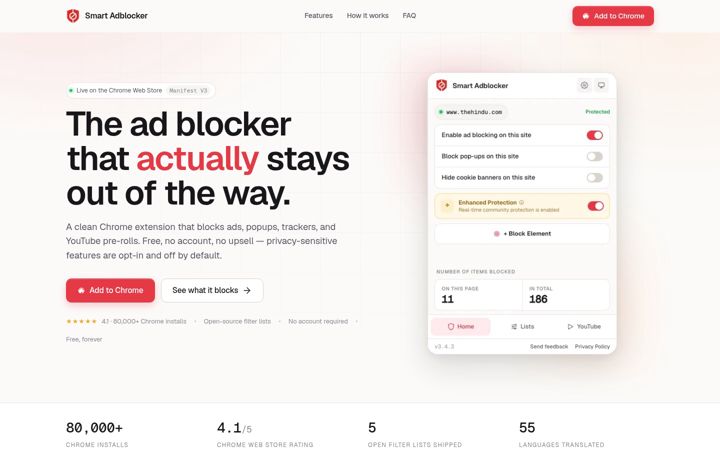 Screenshot of smartadblocker.com
