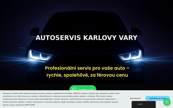 Екранна снимка на smartautoservis.cz
