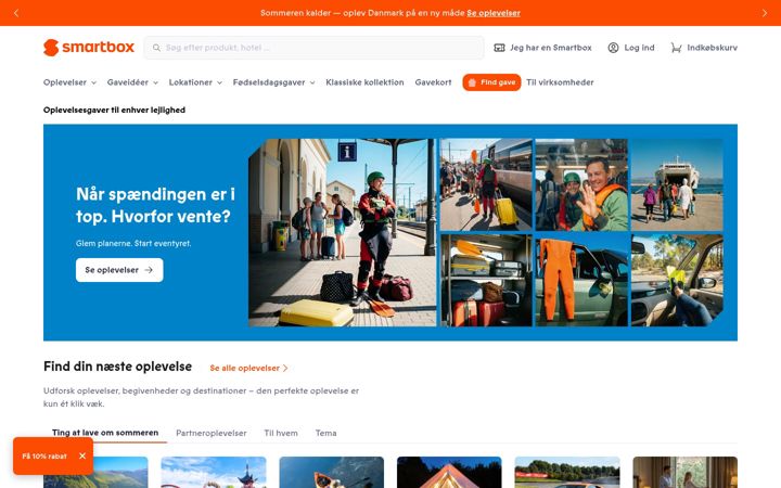 Skærmbillede af smartbox.com