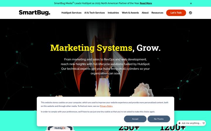 Screenshot of smartbugmedia.com