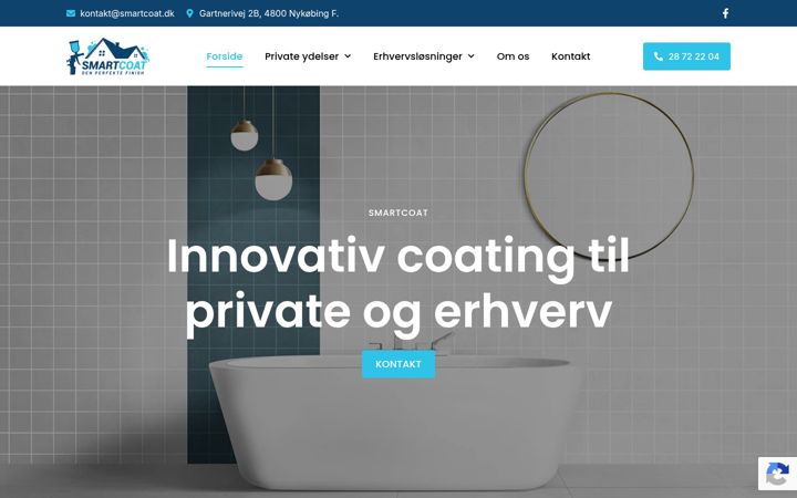 Skærmbillede af smartcoat.dk