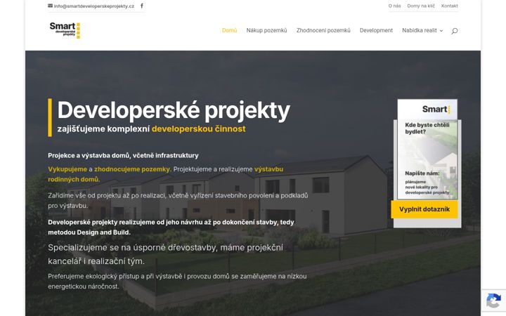 Screenshot of smartdeveloperskeprojekty.cz