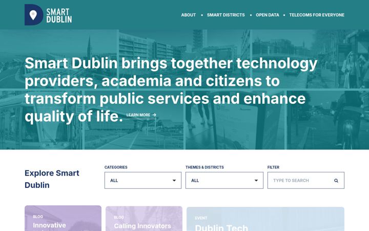 Screenshot of smartdublin.ie