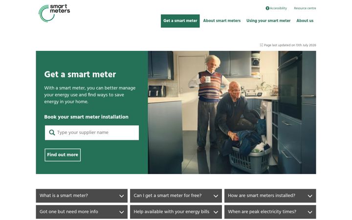 Screenshot of smartenergygb.org