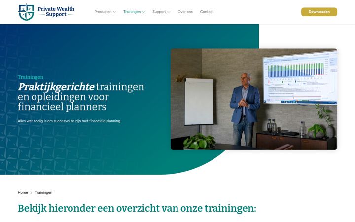 Screenshot stránky smartfinancialplanner.nl