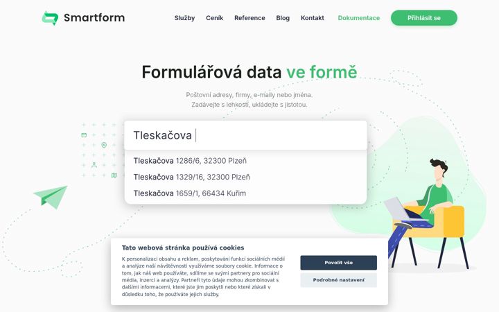 Capture d'écran de smartform.cz