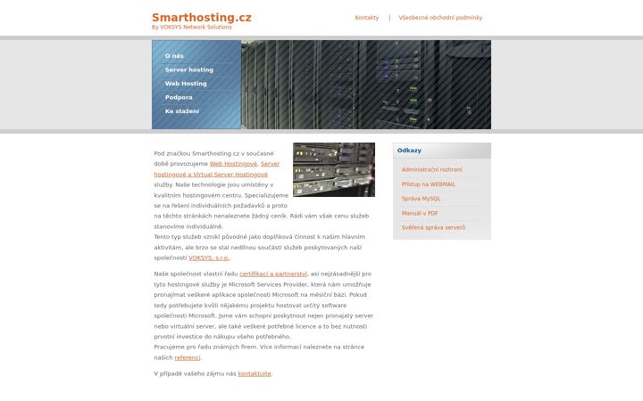Screenshot of smarthosting.cz