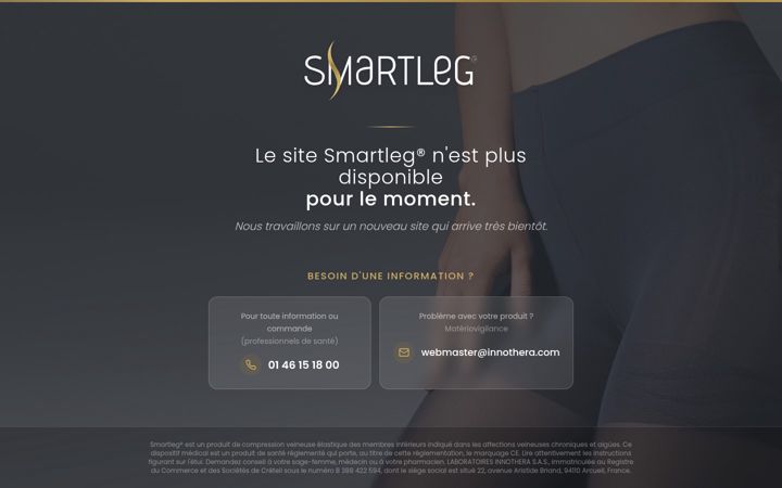 Snímek obrazovky smartleg.fr