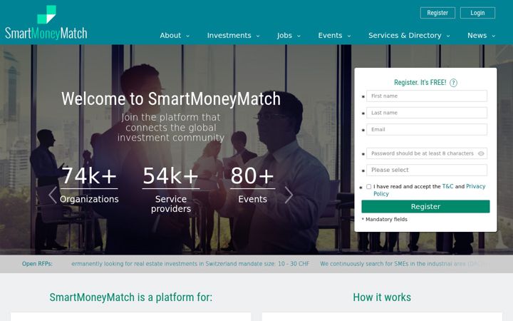Screenshot of smartmoneymatch.com