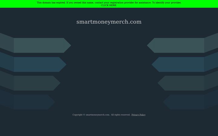 Screenshot of smartmoneymerch.com