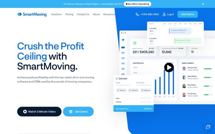 Screenshot of smartmoving.com