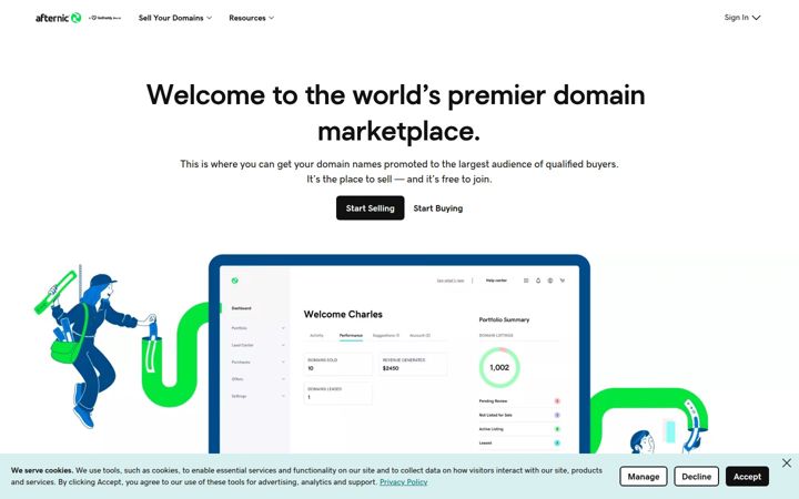 Skjermbilde av smartname.com