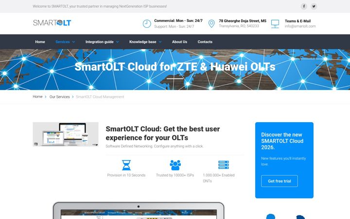 Screenshot di smartolt.com