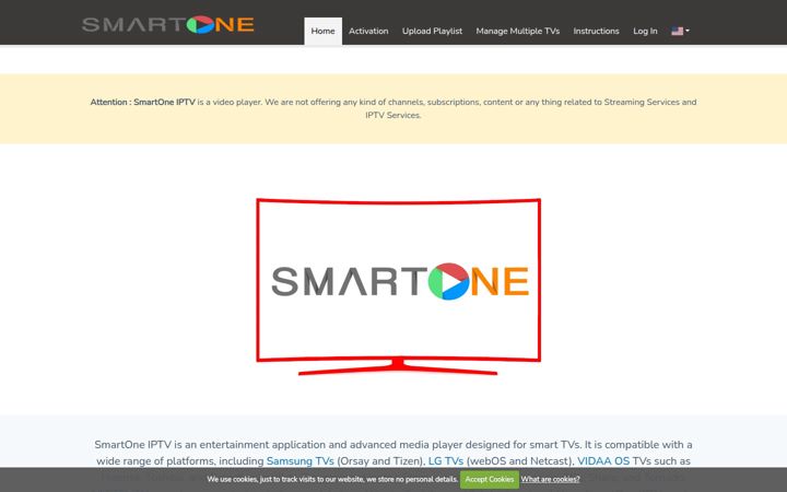 Screenshot von smartone-iptv.com