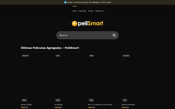 Screenshot of smartpelis.tv