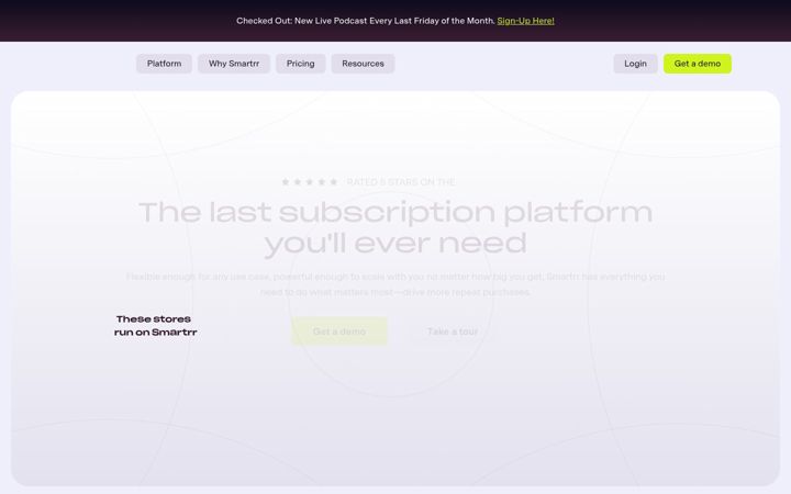 Kuvakaappaus sivustosta smartrr.com
